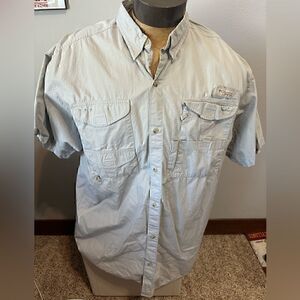 Columbia PFG Mens XL Short Sleeve Button Down Fishing Shirt